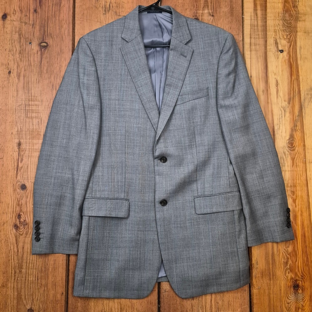 Ralph Lauren Men's 40L 100% Wool Blazer Gray Glen Plaid Sport Coat Dillard's